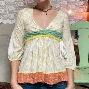 Dainty y2k Babydoll Blouse<3